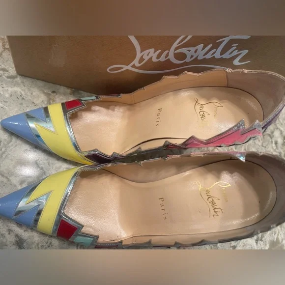 Christian Louboutin Explotek 100 Patent Specchio Heels - Picture 5 of 14